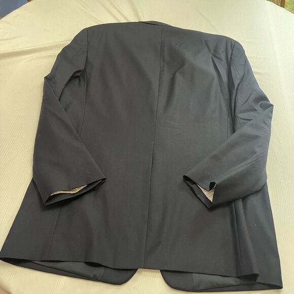 Lauren Ralph Lauren Navy Blue Wool Gold Button Blazer Size 44L - Picture 9 of 11
